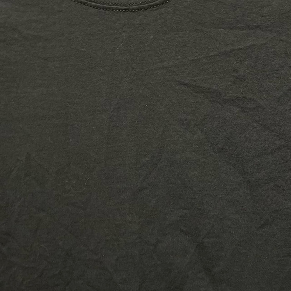 plain Blank black Fruit of the Loom short sleeve crewneck casual work T-shirt - Picture 2 of 4